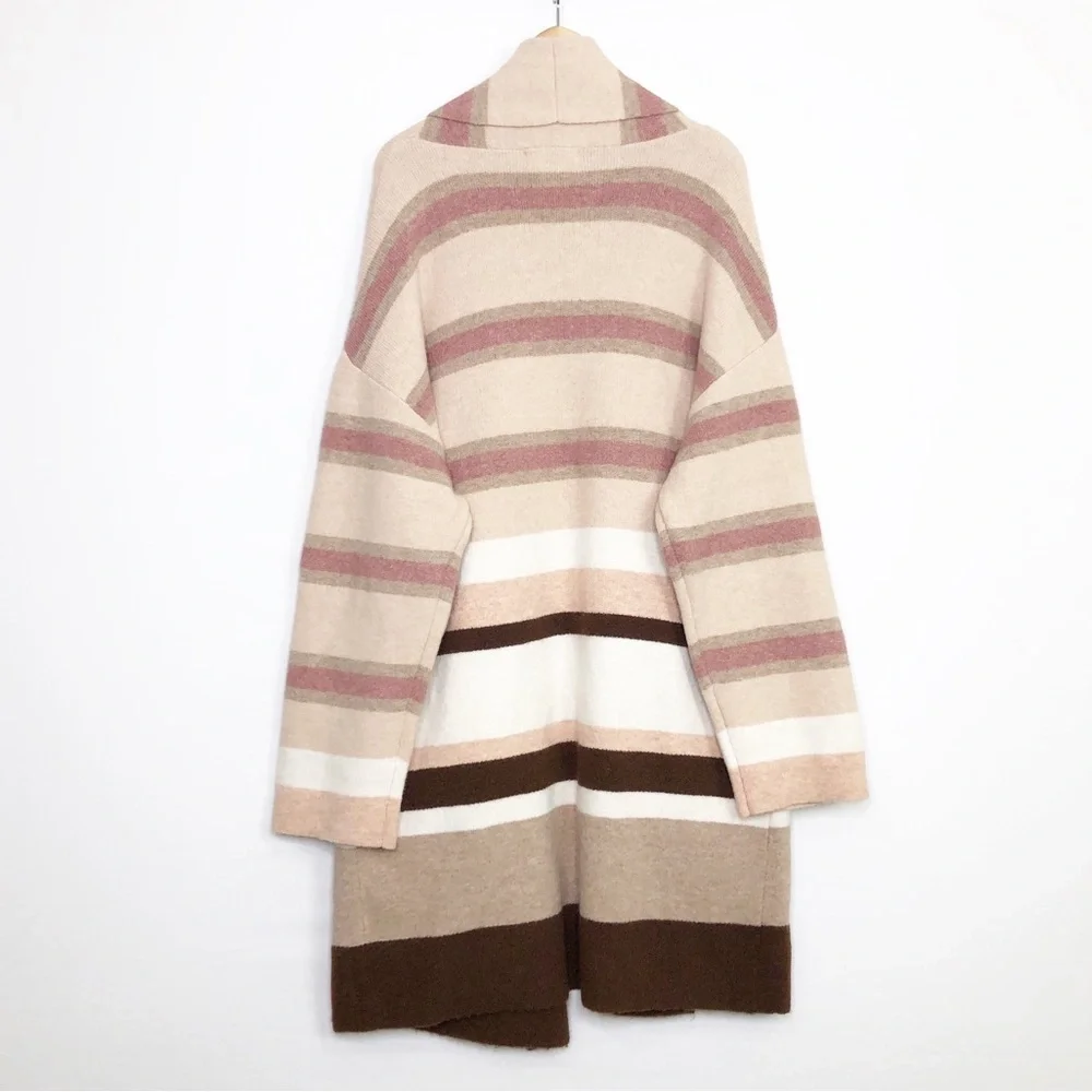 Anthropologie The Mariel Long lined striped color block cardigan - Picture 3 of 12